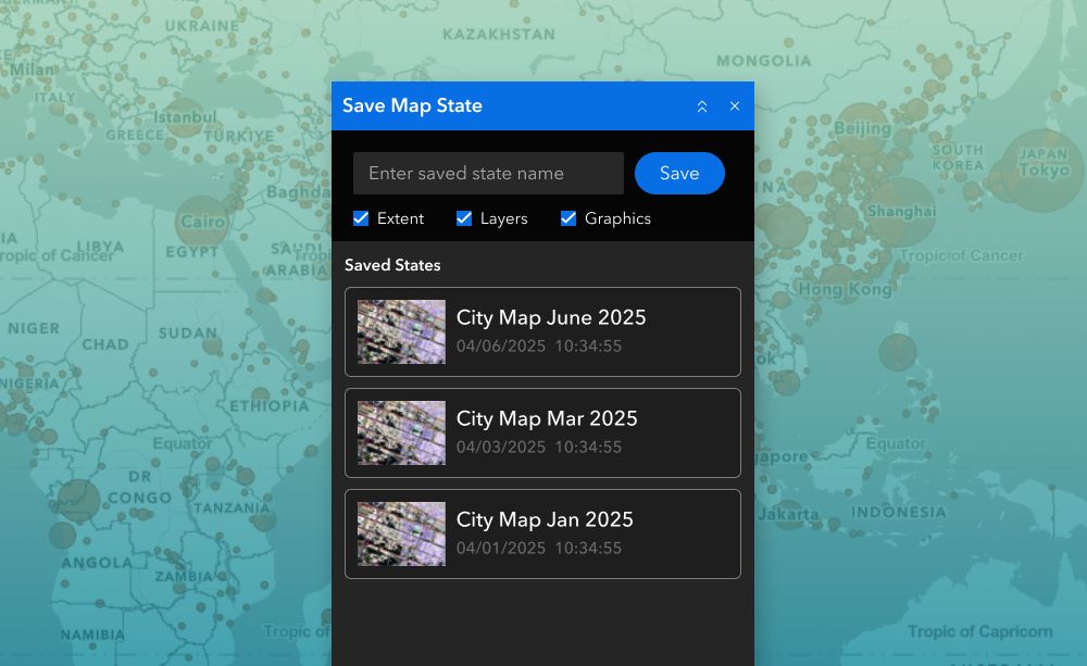 Save Map State